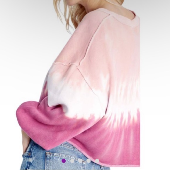 NEW Wildfox Ruby Dove Tie-Dye Olivia Balloon Sleeve Sweatshirt - Picture 2 of 5